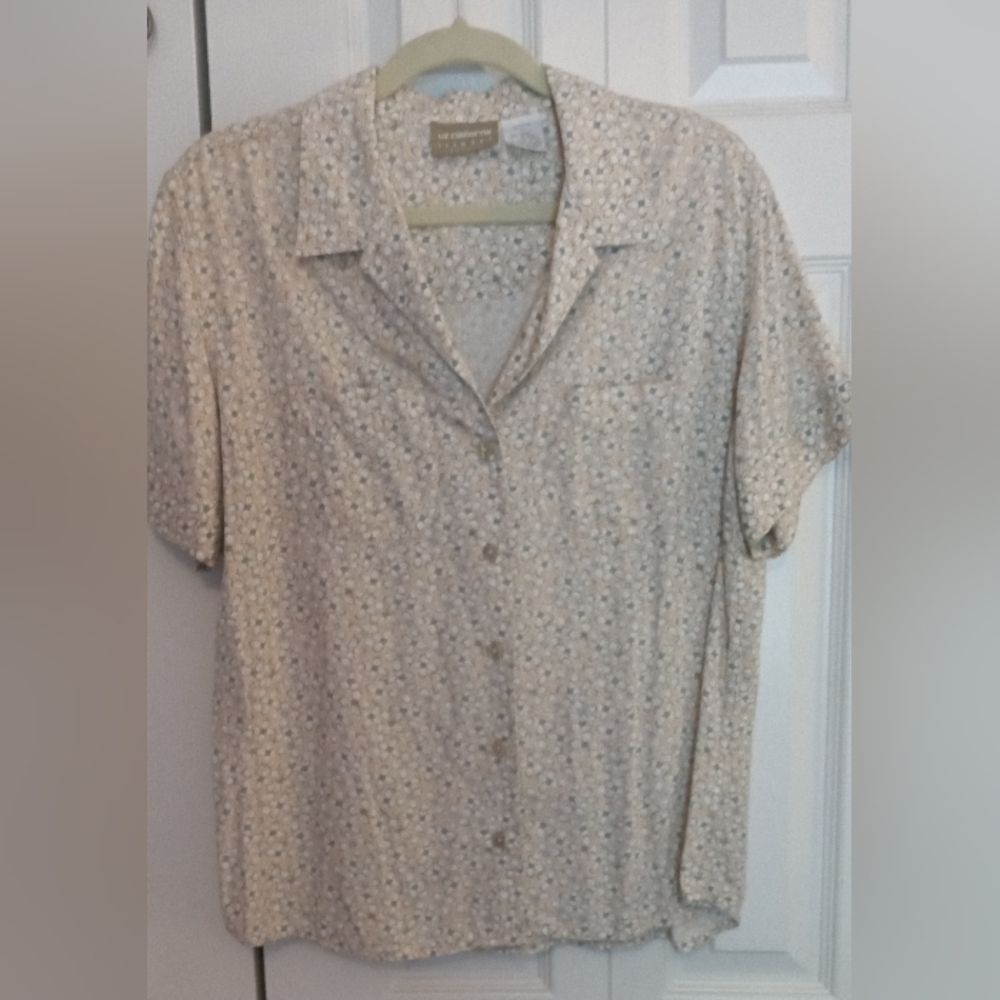 Floral petite misses blouse